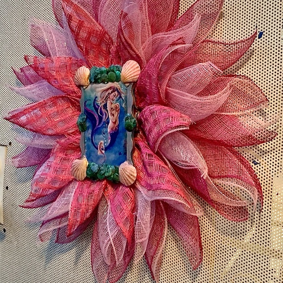 OOAK Seahorse Art / Nautical Wreath - Picture 4 of 7